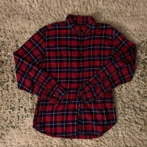 J Crew Plaid Button Down US L